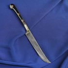 Нож Пчак Шархон средний, рукоять из латуни и рога, узкий прямой - Фото 12