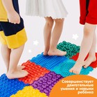 Модульный массажный коврик ОРТОДОН «Островок», 1 модуль, жесткий, цвет МИКС - Фото 4