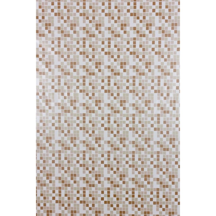 Штора для ванной Mosaico, 180 х 200 см, цвет бежевый - фото 1927335405