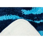 Набор ковриков для ванной «Симона», 2 шт: 50 х 80 см, 55 х 55 см, цвет голубой - Фото 4