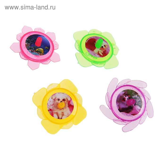 Волчок световой "Лепесток", цвета МИКС - Фото 1