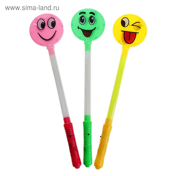 Световая палочка "Цветные мордашки", цвета МИКС - Фото 1
