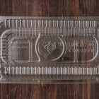 Контейнер одноразовый с неразъёмной крышкой ПР-К-025 «А», 400 мл, пластик, 21.7×11.5×8.3 см, внутр. 19.3×8.7×7.9 см, прозрачный - Фото 3