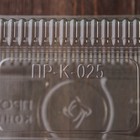 Контейнер пластиковый одноразовый с неразъёмной крышкой ПР-К-025 "А", 400 мл, прямоугольный, 21,7×11,5×8,3 см, внутренний 19,3×8,7×7,9 см, 280 шт/уп - Фото 4