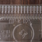 Контейнер одноразовый с неразъёмной крышкой, 400 мл, пластик, 21.7×11.5×8.3 см, внутр. 19.3×8.7×7.9 см, прозрачный - Фото 10