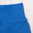 Штанишки на манжете, рост 56 см, цвет синий - Фото 2