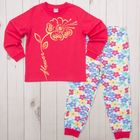 Пижама для девочки, рост 80-86 см, цвет малиновый - Фото 3