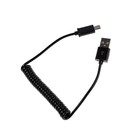Кабель Cablexpert, micro USB - USB, 1 А, 1,0 м, пружина черный, - Фото 3
