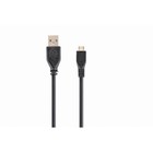 Кабель Cablexpert, microUSB - USB, 1 А, 3 м, чёрный, - Фото 1