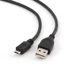 Кабель Cablexpert, microUSB - USB, 1 А, 3 м, чёрный, - Фото 2