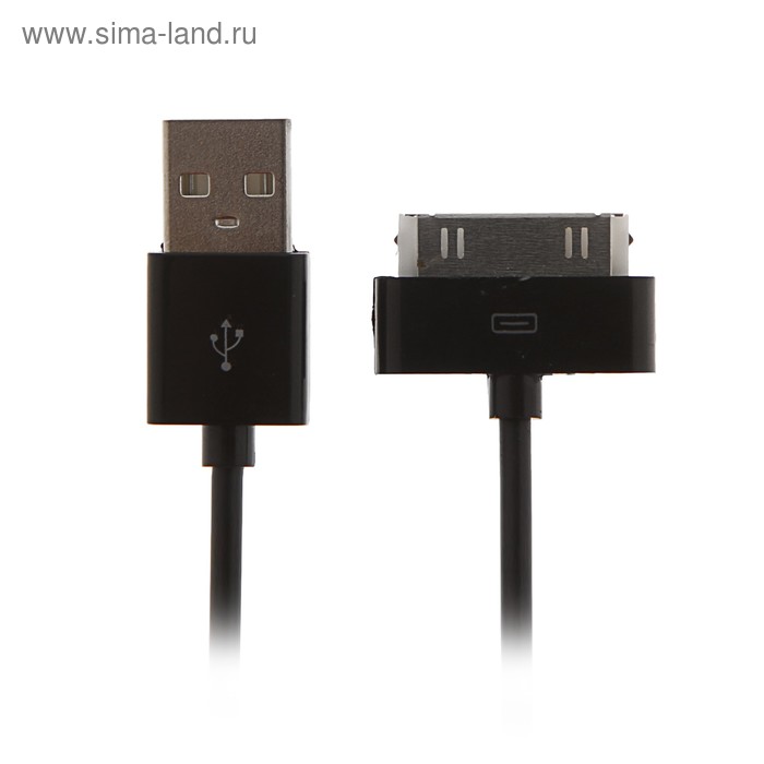 Кабель Cablexpert, iPhone 30 pin - USB, 1 A, 1 м, чёрный - Фото 1
