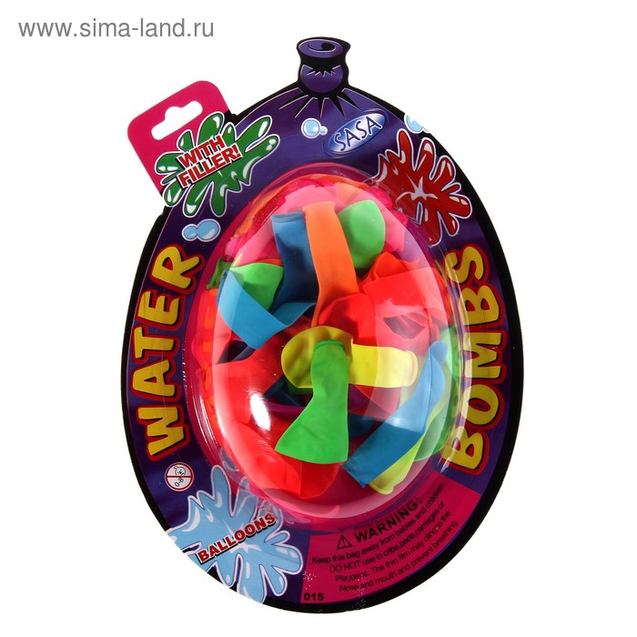 Водяные бомбочки, набор 40 шт. - Фото 1