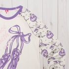 Пижама для девочки, рост 146 см, цвет экрю CAJ 5314 - Фото 3