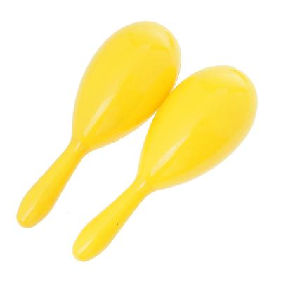 Маракас однотонный, набор 2 шт., жёлтый