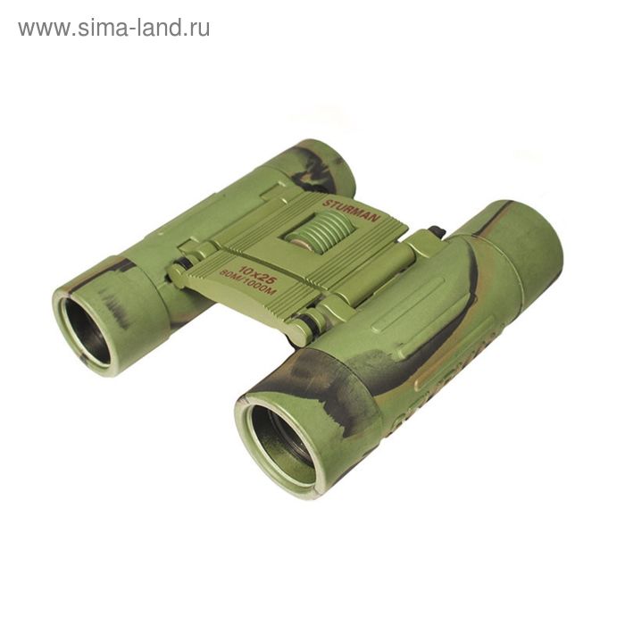 Бинокль Sturman 10x25 зелёный - Фото 1