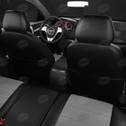 Авточехлы для KIA Sorento 2 с 2009-2020 г., джип, с перфорацией, экокожа, цвет тёмно-серый, чёрный - Фото 7