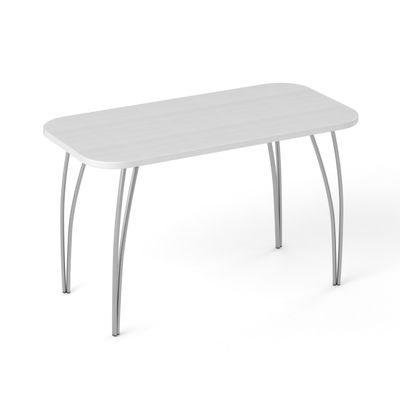 Обеденный стол «Фигаро», 1200 × 600 мм, опоры металл, цвет риголетто светлый