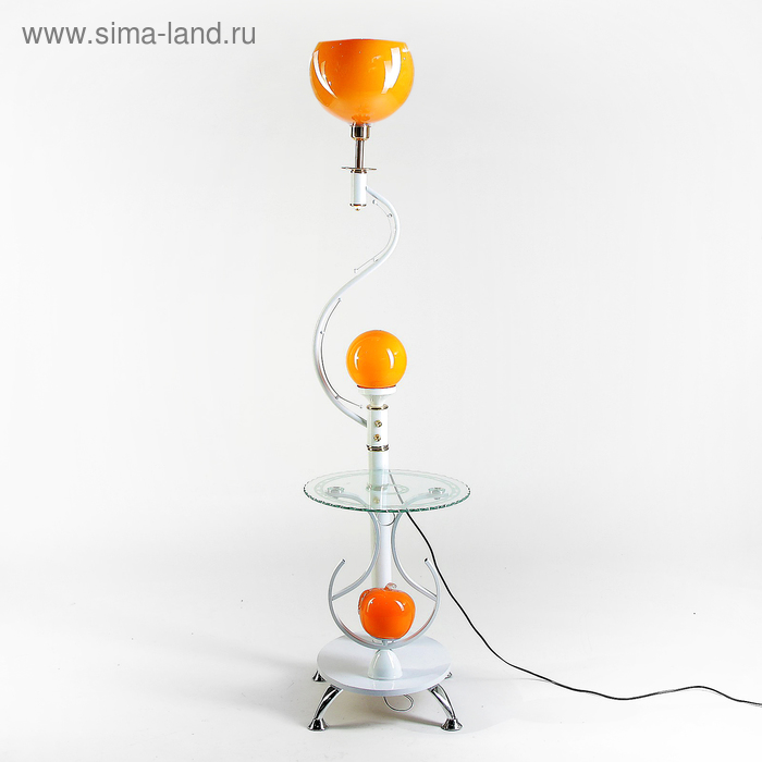 Светильник напольный 8910 со столиком "Огненный шар" Е27 40W 175х41х26 см - Фото 1