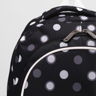 Рюкзак молодёжный на молнии, 3 отдела, 2 наружных кармана, 2 боковых кармана, цвет чёрный/разноцветный - Фото 4