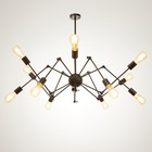 Люстра «Краб» E27 12×40 Вт черный 80×80×100 см BayerLux - Фото 2