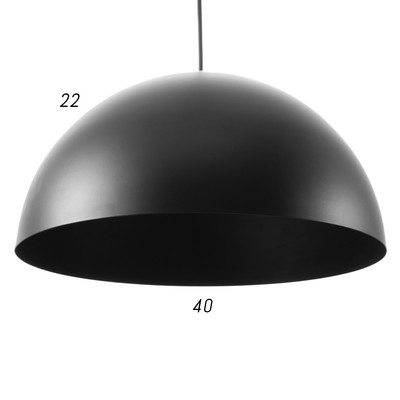 Люстра BayerLux «Баркас», E27, 1×40 Вт, чёрная, подвес, 39×39×100 см
