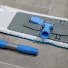 Швабра для мытья пола плоская, телескопическая ручка 60-120 см, насадка микрофибра 38×15 см, цвет МИКС - Фото 7