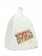 Шапка банная с принтом «100% Мужик»  (артикул 2624890)  большой выбор товаров оптом и в розницу по низким ценам с доставкой