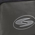 Сумка спортивная на молнии, 3 наружных кармана, длинный ремень, цвет чёрный/зелёный - Фото 4