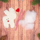 Новогодняя ёлочная игрушка, набор для создания подвески из фетра «Олень с сердечком» - Фото 3