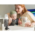 Ниблер для прикорма, от 5 мес., с силиконовой сеточкой, размер М «Я люблю есть», черно-белый - Фото 8