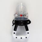 Ниблер для прикорма, от 5 мес., с силиконовой сеточкой, размер М «Я люблю есть», черно-белый - Фото 3