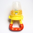 Ниблер «Жирафик», с силиконовой сеточкой, цвет жёлтый/красный - Фото 2