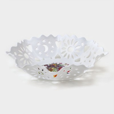 Ваза для хлеба и фруктов «Кубань. Месяц», d=20 см, белая, рисунок МИКС