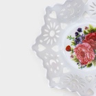 Ваза для хлеба и фруктов «Кубань. Месяц», d=20 см, белая, рисунок МИКС (комплект 2 шт) - фото 65282140