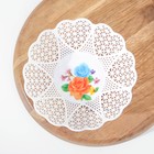 Ваза для хлеба и фруктов «Кубань. Сердце», 18×4.5 см, белый, рисунок МИКС - Фото 4