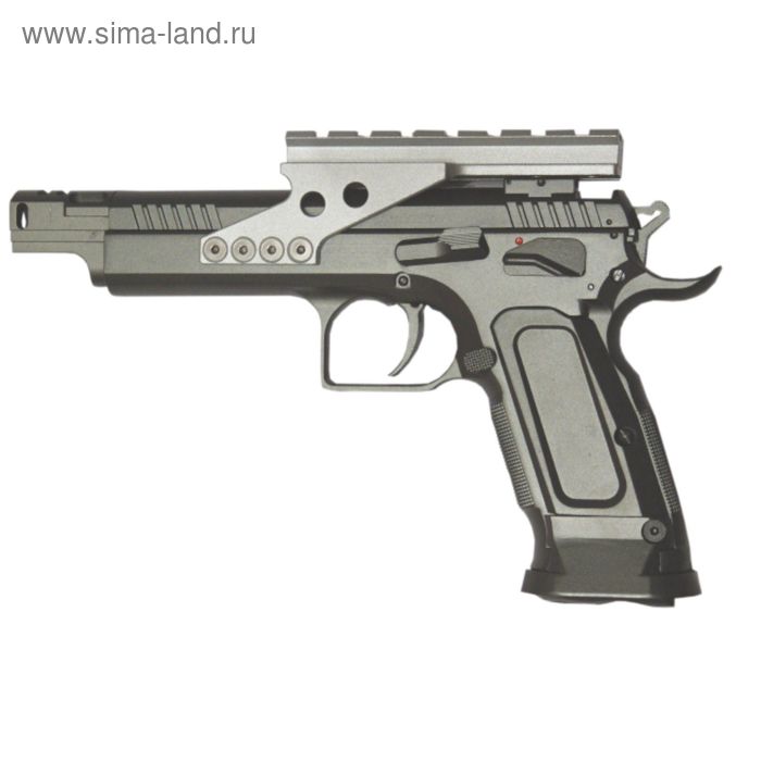 Пистолет пневматический Tanfoglio Gold Custom, к.4,5 мм, металл, блоубэк, серый, 91 м/с - Фото 1