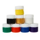 Краска по коже и ткани, набор 8 цветов х 20 мл, Таир, акриловая на водной основе - Фото 2