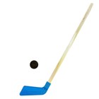 Шайба и клюшка хоккейная 80 см, МИКС - Фото 2