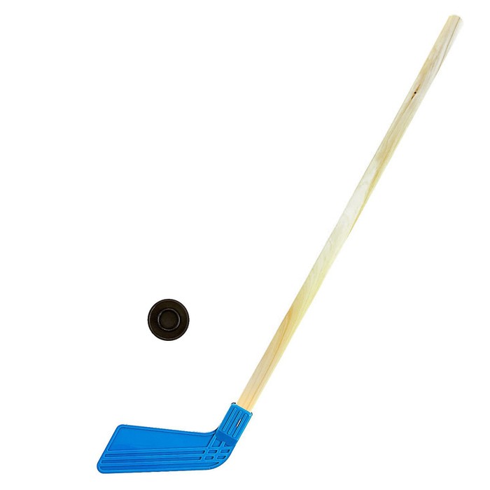 Шайба и клюшка хоккейная 80 см, МИКС - фото 1875893212