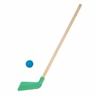 Шайба и клюшка хоккейная 80 см, МИКС - Фото 3