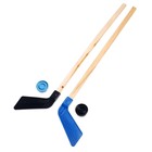 Детский хоккейный набор, 2 шайбы, 2 клюшки 80 см, МИКС - Фото 1