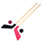 Детский хоккейный набор, 2 шайбы, 2 клюшки 80 см, МИКС - Фото 3