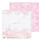 Бумага для скрапбукинга «Розовый мрамор», 30.5 × 30.5 см, 180 г/м - Фото 1