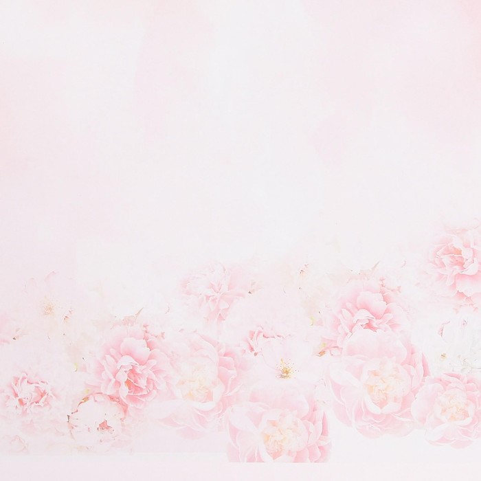 Бумага для скрапбукинга «Одеяло из роз», 30,5 х 30,5 см, 190 г/м² - фото 1911260203