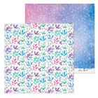 Бумага для скрапбукинга «Акварельные листья», 30.5 × 30.5 см, 180 г/м - Фото 1