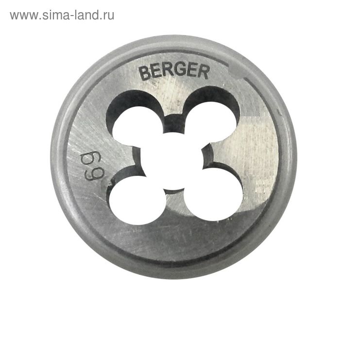 Плашка метрическая BERGER, М4х0,7 мм - Фото 1