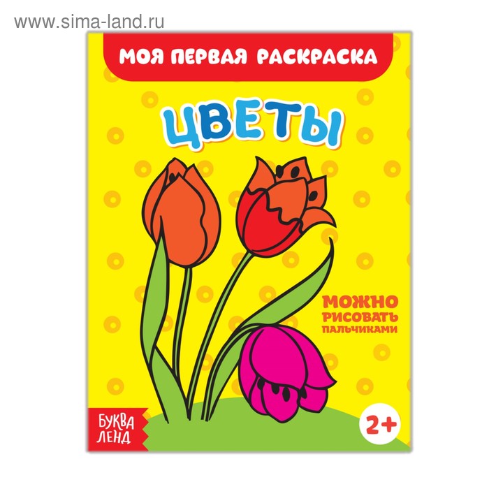 Раскраска «Цветы», 16 стр.