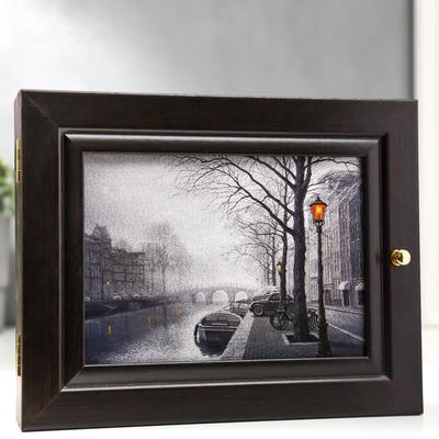 Ключница "Амстердам" венге 19х24 см МИКС