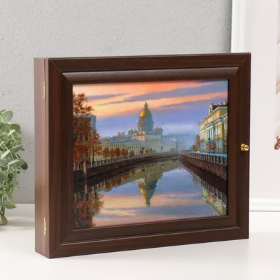 Ключница "Исаакиевский собор" 26х31 см венге