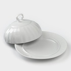 Маслёнка Добрушский завод «Бельё», 500 мл, фарфор, белая - Фото 2